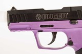 RUGER SR22 PURPLE 22 LR USED GUN INV 214740 - 4 of 5