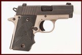 SIG SAUER P238 380 ACP USED GUN INV 213065 - 1 of 5
