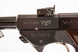 HIGH STANDARD MODEL 102 OLYMPIC 22 SHORT USED GUN INV 215216 - 9 of 15