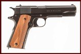 COLT 1911 US ARMY GOV’T MODEL RE-ISSUE 45 LONG COLT USED GUN INV 215411 - 1 of 10