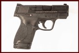 SMITH & WESSON M&P SHIELD M2.0 9MM USED GUN INV 215385 - 1 of 6