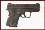 SPRINGFIELD ARMORY XDS 9MM USED GUN INV 215797 - 1 of 11