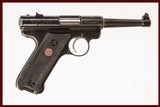 RUGER MARK II .22 LR USED GUN INV 215961 - 1 of 8