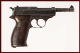 WALTHER P-38 9MM USED GUN INV 216000 - 1 of 9