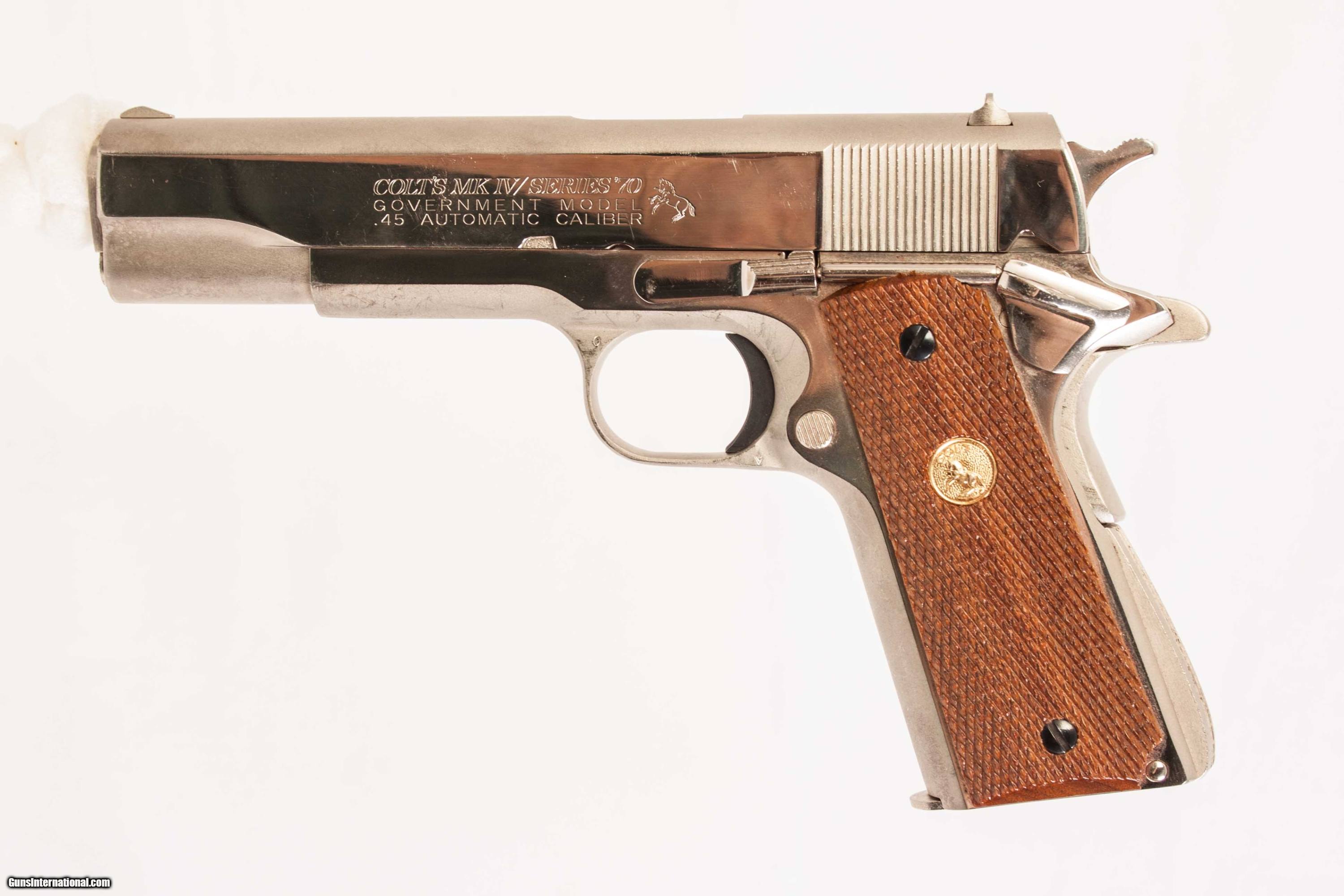 COLT MKIV SERIES 70 1911 GOVERNMENT MODEL 45 ACP USED GUN INV 216537