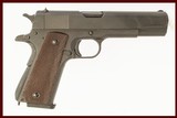 REMINGTON RAND 1911 45ACP USED GUN INV 212556 - 1 of 2