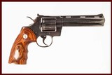 COLT PYTHONG 357 MAG USED GUN INV 216206 - 1 of 8