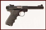 RUGER MARK III TARGET 22 LR USED GUN INV 218529 - 1 of 6