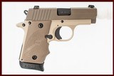SIG P238 380ACP USED GUN INV 210101 - 1 of 2