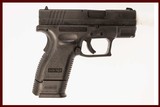 SPRINGFIELD ARMORY XD-40 40 S&W USED GUN INV 218759 - 1 of 5