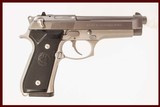 BERETTA 92FS 9MM USED GUN INV 218774 - 1 of 6