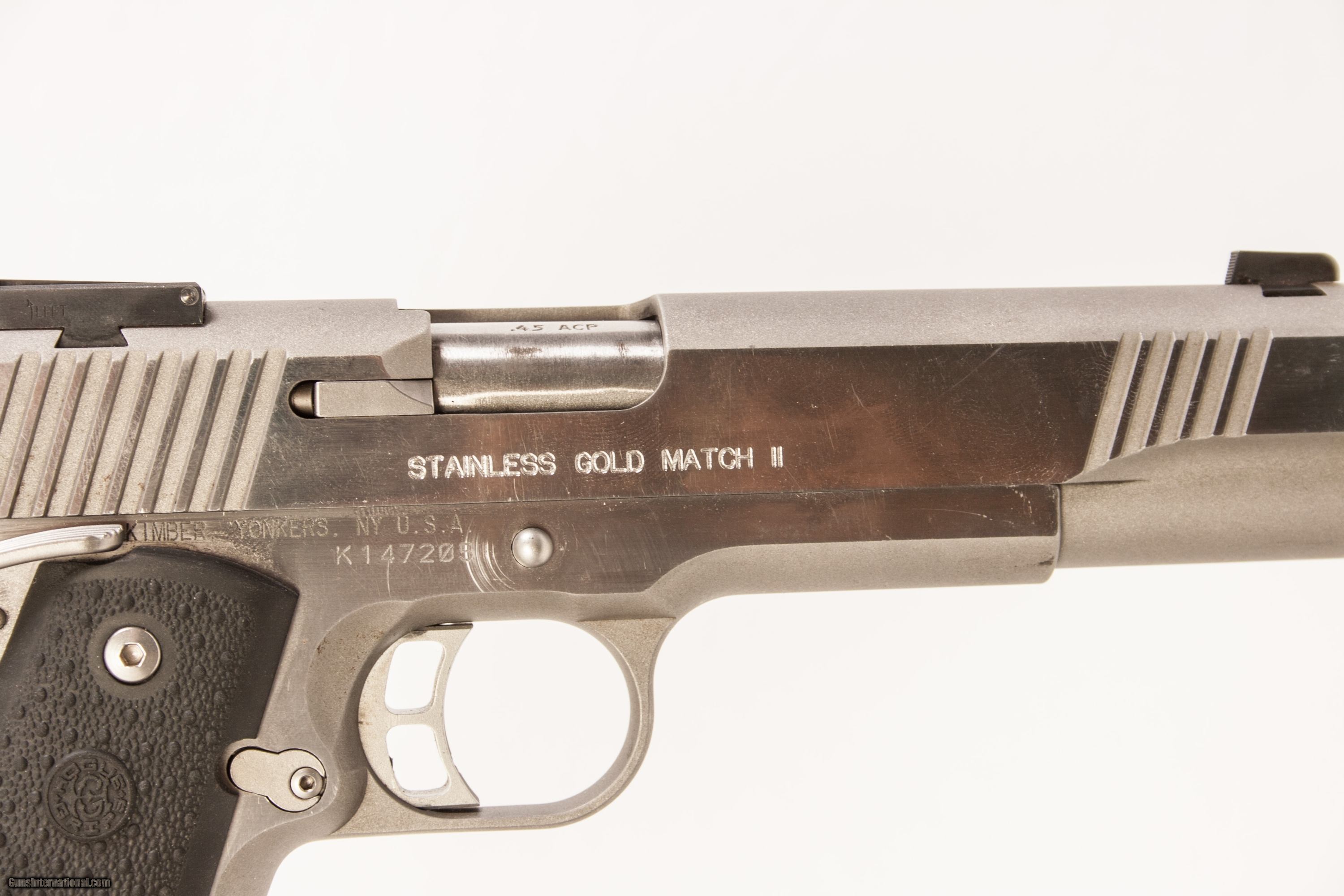 .45 calibre revolver gold