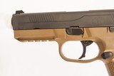 FNH FNX-45 FDE 45 ACP USED GUN INV 219194 - 4 of 5