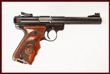 RUGER MARK III TARGET 22 LR USED GUN INV 218912 - 1 of 5