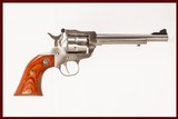 RUGER NEW MODEL SINGLE SIX 22 LR USED GUN INV 219591 - 1 of 5