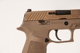 SIG SAUER P320 FDE 9 MM USED GUN INV 219682 - 2 of 5