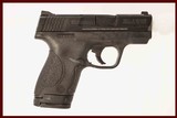 SMITH & WESSON M&P SHIELD 40 S&W USED GUN INV 219771 - 1 of 5