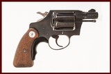 COLT DETECTIVE SPECIAL 38 SPL USED GUN INV 219616 - 1 of 6