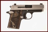 SIG SAUER P938 9MM USED GUN INV 220556 - 1 of 5