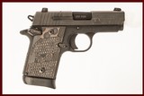 SIG P938 9MM USED GUN INV 221257 - 1 of 5