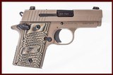 SIG P938 9MM SCORPION USED GUN INV 222079 - 1 of 6