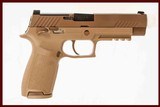 SIG SAUER P320 M17 COMMEMORATIVE 9MM USED GUN INV 220246 - 1 of 6