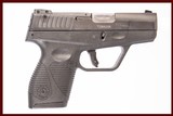 TAURUS PT709 SLIM 9 MM USED GUN INV 224387 - 1 of 6