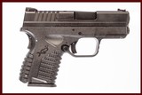 SPRINGFIELD ARMORY XDS 45 ACP USED GUN INV 224499 - 1 of 5