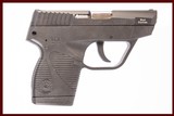 TAURUS PT738 TCP 380 ACP USED GUN INV 224507 - 1 of 5