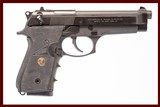 BERETTA 92FS 9 MM USED GUN INV 224127 - 1 of 6