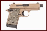 SIG P938 SCORPION 9MM USED GUN INV 229006 - 1 of 7