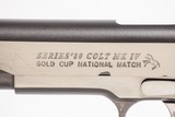 COLT 1911 GOLD CUP NATIONAL MATCH 45ACP USED GUN INV 233008 - 6 of 10
