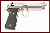 BERETTA 92FS 9MM USED GUN INV 235880 - 1 of 8