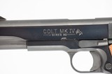 COLT 1911 MK IV SERIES 80 GOV’T MODEL 45 ACP USED GUN INV 236155 - 4 of 6
