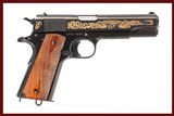 COLT 1911 JOHN MOSES BROWNING COMMEMORATIVE 45 ACP USED GUN INV 235779 - 1 of 10