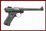 RUGER MARK II TARGET 22 LR USED GUN INV 237651 - 1 of 7