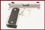KIMBER MICRO 9 9MM USED GUN LOG 239350 - 1 of 8