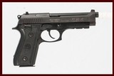 TAURUS PT 92 AF 9MM USED GUN INV 239628 - 1 of 8