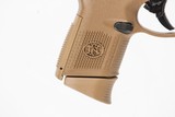 FNH FNS-9C FDE 9MM USED GUN INV 240102 - 2 of 8