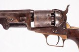 ULTRA RARE FIRST YEAR OF PRODUCTION COLT 1851 NAVY 1ST MODEL SQUAREBACK 36 CAL USED GUN LOG 240880 - 8 of 15