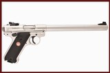 RUGER MK IV TARGET STAINLESS 22 LR USED GUN INV 241154 - 1 of 8