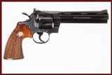 COLT PYTHON (MFG 1972) 357 MAG USED GUN INV 242605 - 1 of 8