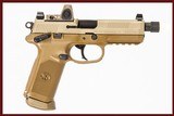 FNH FNX-45 TACTICAL FDE 45 ACP USED GUN INV 242710 - 1 of 8