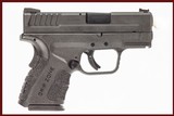 SPRINGFIELD XD-9 SUB-COMPACT 9 MM USED GUN INV 244662 - 1 of 8