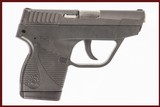 TAURUS TCP 380 ACP USED GUN INV 244691 - 1 of 8