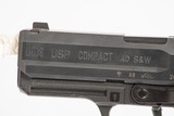HECKLER & KOCH USP COMPACT 40 S&W USED GUN INV 244956 - 6 of 8