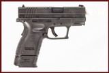 SPRINGFIELD XD-9 9 MM USED GUN INV 245397 - 1 of 8