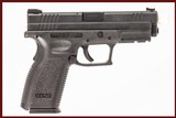 SPRINGFIELD XD-9 9 MM USED GUN INV 245663 - 1 of 8