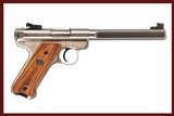 RUGER MKII TARGER 22 LR USED GUN LOG 245398 - 1 of 8