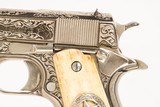 DW HARRIS ENGRAVED COLT GOVERNMENT MODEL 45 ACP USED GUN INV 248180 - 8 of 12